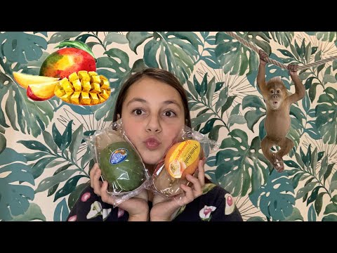 🥭|| ASMR ITING MANGO AND GRANADILES ||🥭