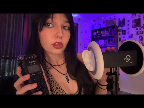 3DIO VS. TASCAM ASMR | Mouth Sounds, Tongue Swirling, Mic Biting