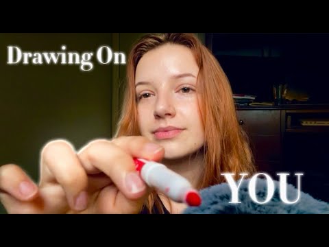 ASMR Girl Draws On Your Face While You Fall Asleep ✏️ | No Talking, Blue-Yeti, Sound Effects
