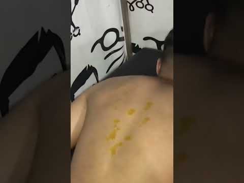 Deep Tissue Massage #backmassage #asmr #streesrelief #calmvibes #relax #lahoribarber #shortvideo