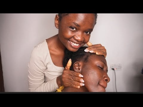 ASMR DEEP EARCLEANING AND FACE TOUCHING WITH LONG NAILS