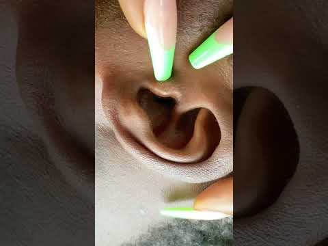 Asmr ear cleaning with nails #asmr #relax #earcleaning