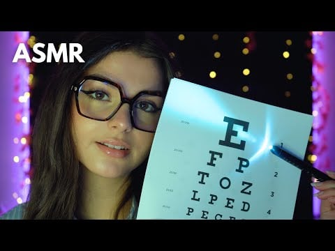 ASMR - EXAMEN DES YEUX RELAXANT (RP OPHTALMOLOGUE)