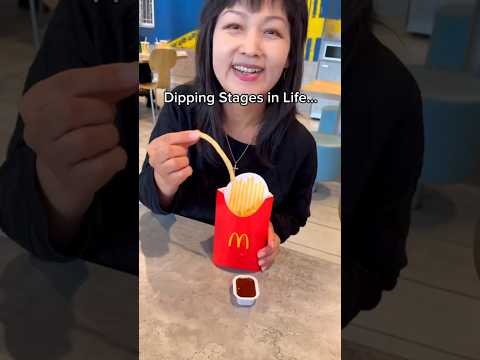 MCDONALD'S DIPPING STAGES IN LIFE #shorts #viral #mukbang