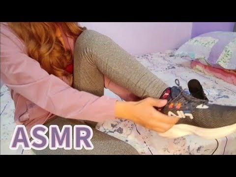 ASMR PÓS TREINO, SCRATCHING, FABRIC SCRATCHING, SONS DE CREME #ASMR