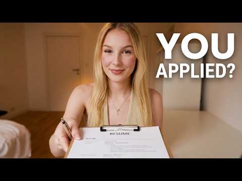 You applied for this job? 🫣 ASMR Roleplay