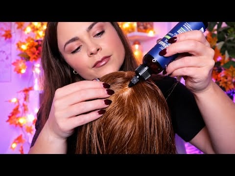 ASMR Scalp Scratching, Oily Scalp Massage & Soothing Hair Brushing 🌿 Deep Relaxation for Sleep