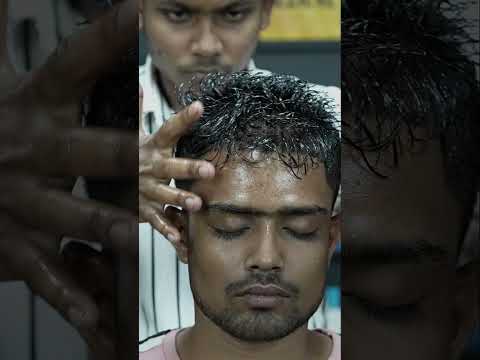 Interesting Head Massage And Neck Crack With Lots Of Oil ASMR #shorts