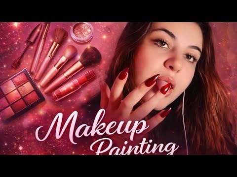 ASMR Spit Makeup 💧 Mouth Sounds & Wet Textures