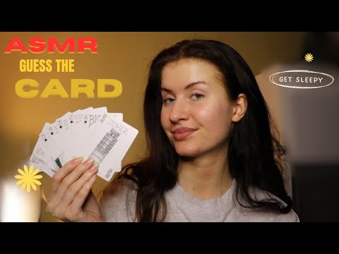 ASMR Guess The Random ♠️♦️♣️♥️ CARD and Go To Sleep 😴💤 (soft spoken & whispered) 