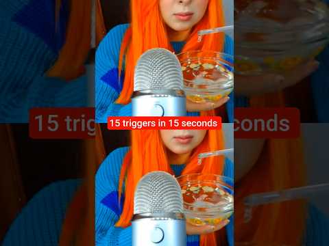 ASMR 15 TRIGGER in 15 SEC #asmr #shorts #shortvideo