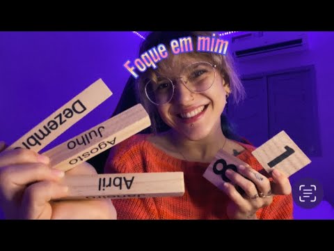 ASMR ~ Jogo de foco com calendário de madeira 🪵