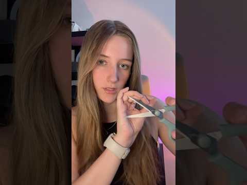 ASMR random triggers (measuring, cutting your hair, closing eyes) #asmr #triggersforsleep #asmrvideo