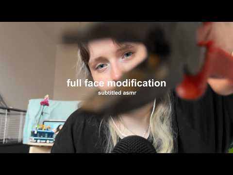asmr! full face piercing/tattoo/modification roleplay!