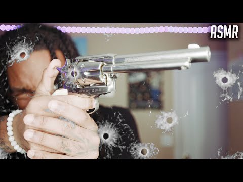 ASMR | **INSANE GUN SOUNDS**  For SLEEP And Relaxation Whispers , Tapping . Soothing Triggers Etc..