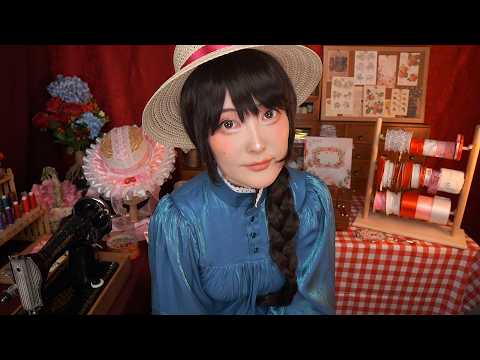 АСМР Сниму мерки и сделаю шляпку для тебя 👒🍓 ASMR RP (SUB)