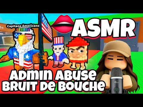 ASMR Français • BRUIT DE BOUCHE ET ADMIN ABUSE SUR ROBLOX SAB ! 👄