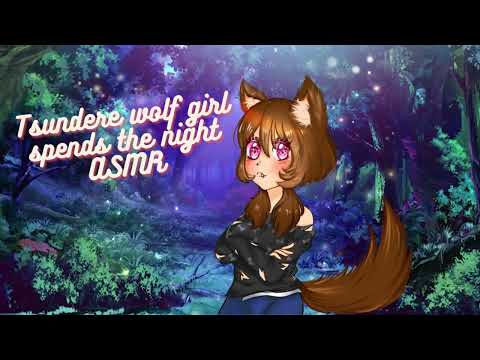 Tsundere wolf girl spends the night with you (F4A) [ASMR] [Fantasy] [Wholesome]