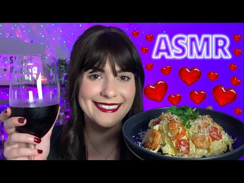 ASMR COMENDO - ESPECIAL DIA DOS NAMORADOS | JANTARZINHO + CONVERSANDO COM VOCÊS 💖