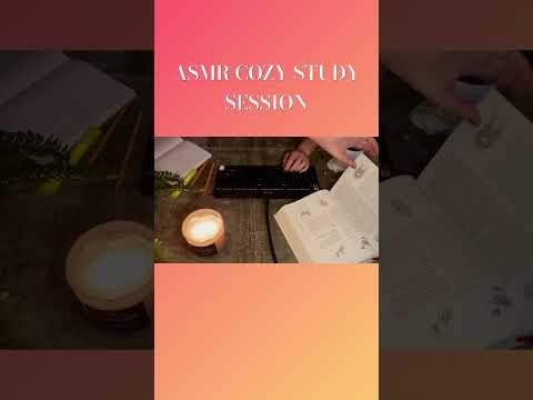 ASMR Cozy Study Session on a Rainy Day