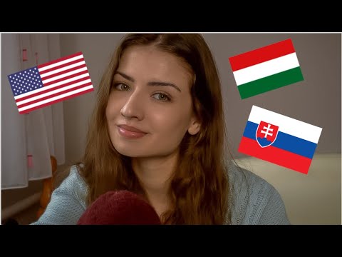 ASMR whispering in different languages I speak / hungarian, english, slovak