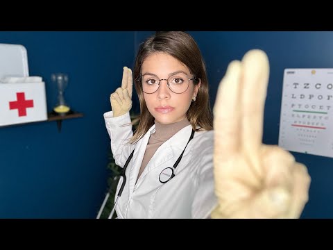 ASMR The MOST Realistic Cranial Nerve Exam (Trigeminal Neuralgia, Eye, Ear Exam, Hearing test)