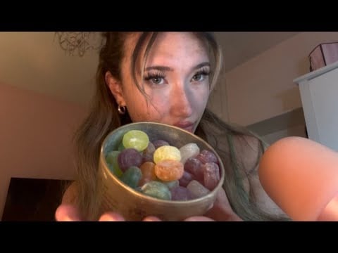 ASMR hard candy & whispers 
