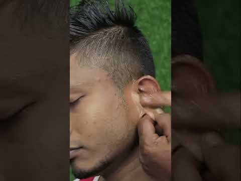 Satisfying Ear Finger With 3d Sound ASMR | Head Massage And Crunchy Neck Crack #shorts