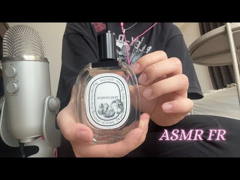 ASMR Français Présentation de mes chaussures, parfums, sacs