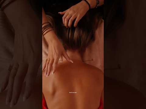 40 min no talking back attention exclusively on Patreon 😴 link in bio #asmrnotalking #asmrmassage