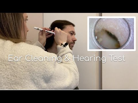 Hearing Exam and Ear Cleansing with Massage - Real Person ASMR