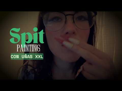 Te maquillo con mi saliva (Spit painting) | ASMR en español