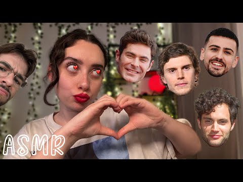 🌙 ASMR FRANÇAIS : MES CELEBRITY CRUSH 😍 (chuchotement proche du micro)