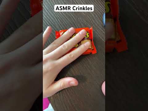 ASMR Crinkles on a Reese’s PB Cup #asmr #crinkly #notalking