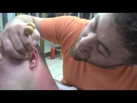 ASMR TURKISH BARBER MASSAGE =NECK CRACK =head,palm,neck,back,arm,ear massage =uyku,kulak,kafa masajı