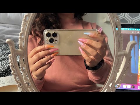 [ASMR] FAST iPhone Camera Tapping With Long Nails! ♡
