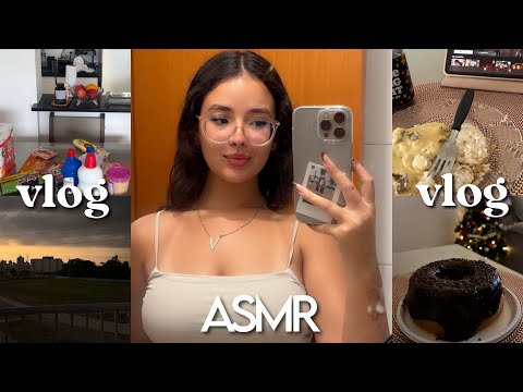 ASMR VLOG - UM DOMINGO COMIGO 🍒 | mercado, comidinha, trabalho…