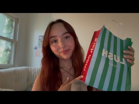 asmr shopping haul 🛍️ close whisper, tapping, whispered ramble