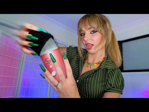 ASMR Fast & Aggressive Mic Pumping, Scratching & Swirling [No Talking] (+ Mouth Sounds)