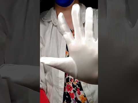 Red Glove, White Glove #Satin #ASMR #asmrlikeasandbox #handmovementsasmr