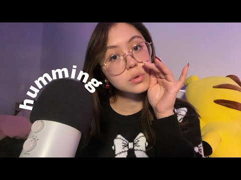 ASMR | Softly Humming You To Sleep 🤍💤 (Up Close, No Talking & Mic Fluffing)