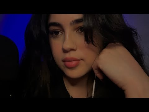 ASMR Breathy Mouth Sounds + Tapping (low light)