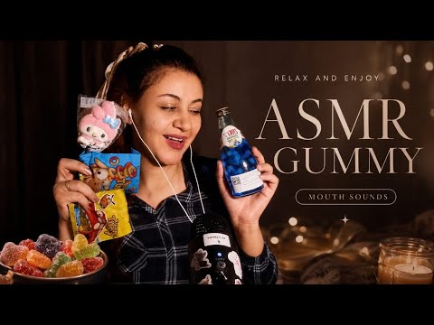 ASMR  Eating marmalade and marshmallow mouth sounds #asmr 