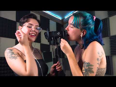 Deep👂Ear Canal 👄 Mouth Sounds (ASMR) - Tingles Found Here! - The ASMR Collection - Bella and Sasha