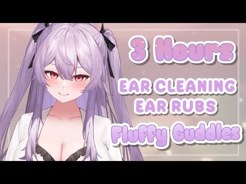 【ASMR】3 Hours of Fluffy Cuddles, Ear Cleaning & Close Whispers ♥