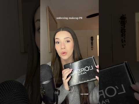 ASMR UNBOXING MAKEUP PR #lorealparis #asmr #whispering #unboxing