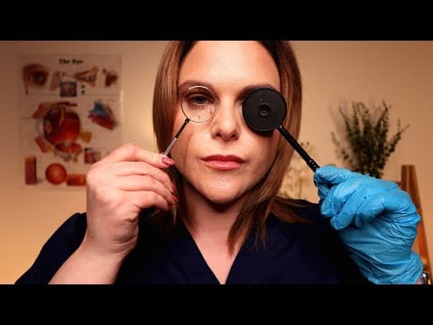 ASMR Detailed Eye Examination | Full Visual Function & Light Assessment