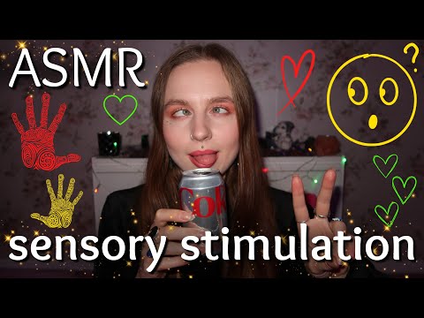 asmr ✩ SENSORY STIMULATION ✩ with ✩ BINAURAL BEATS FOR FOCUS ✩ asmr for adhd ✩ asmr for grounding