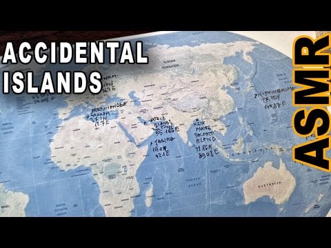ASMR: Accidental Islands that Appeared and Vanished Suddenly | ASMR map tracing + facts