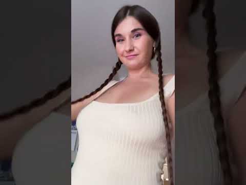 Two braids style) #filmingasmr #hairstyles #twobraids